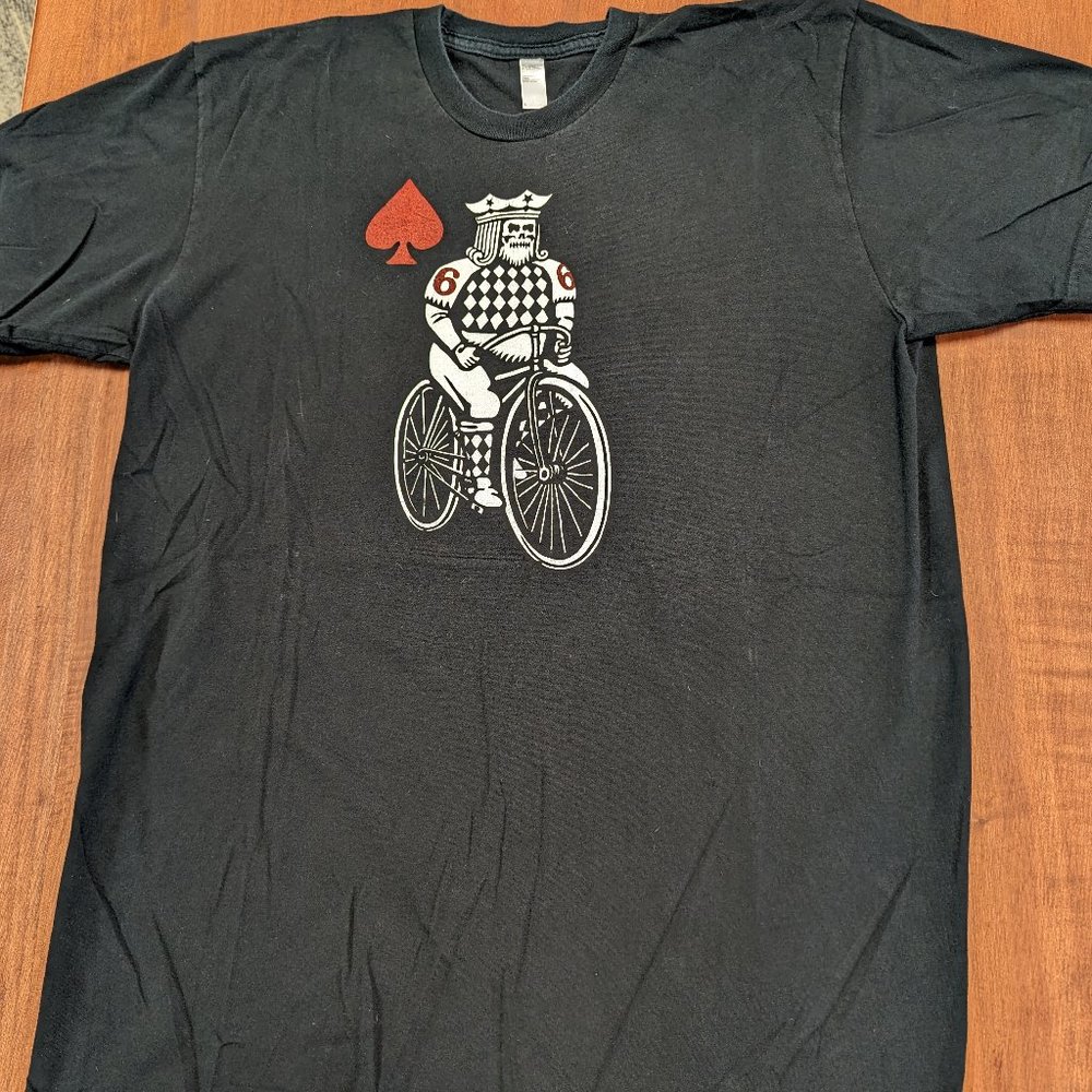 Twin Six Cycling Themed T Shirt King of Spades